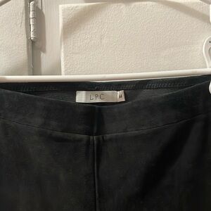 Black suede  leggings